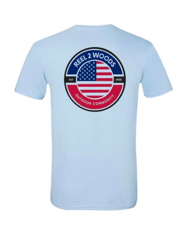 Adult "R2W Flag" Light Blue T-Shirt