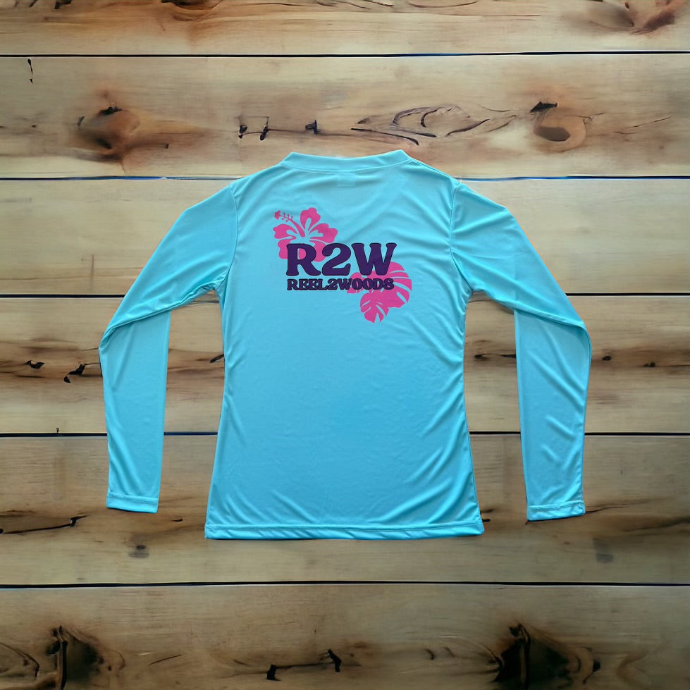 Women’s Blue Hawaiian Dri-fit Shirt