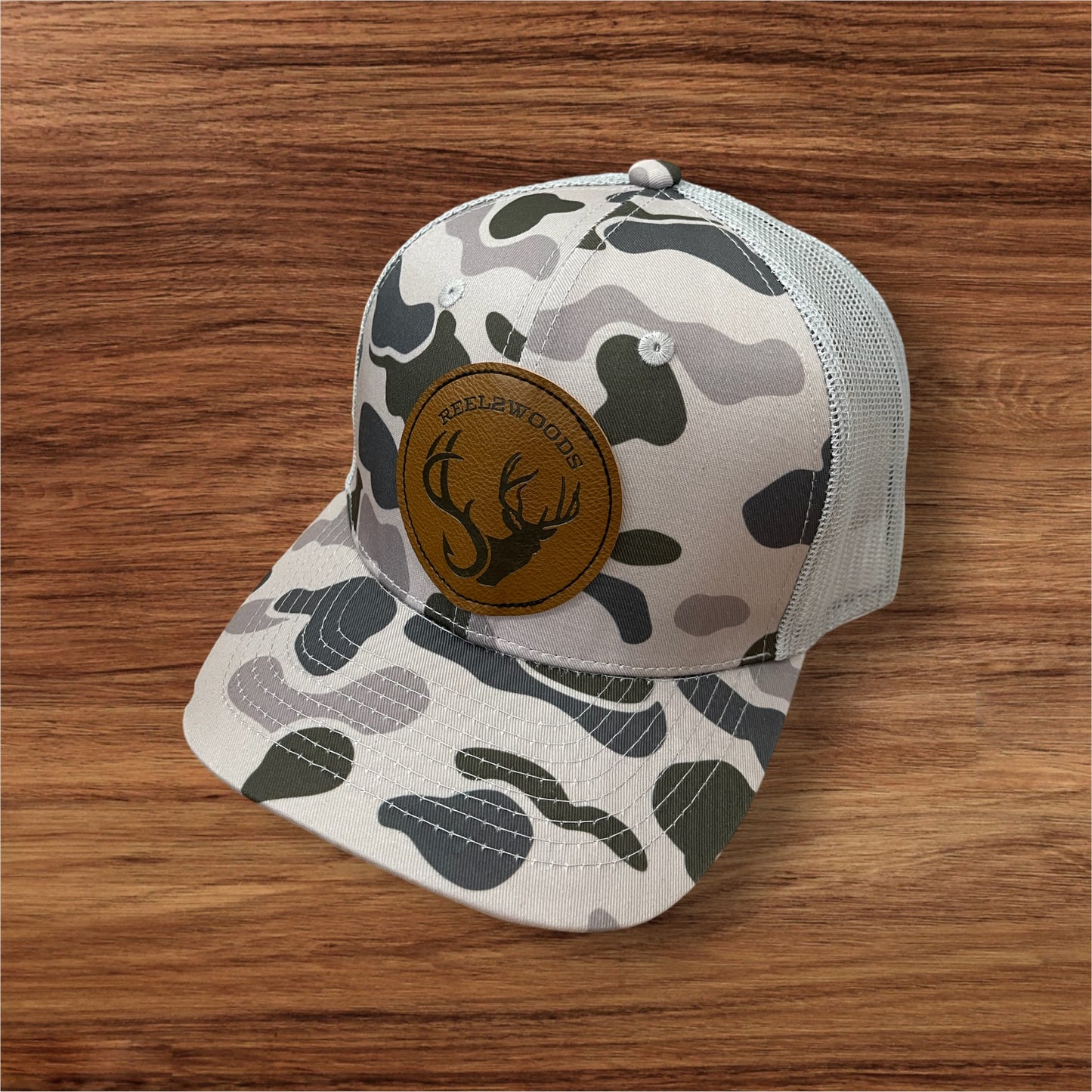 Camo leather patch R2W Hat