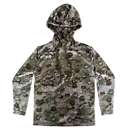 Adult “Camo R2W Logo” Hooded Dri-Fit