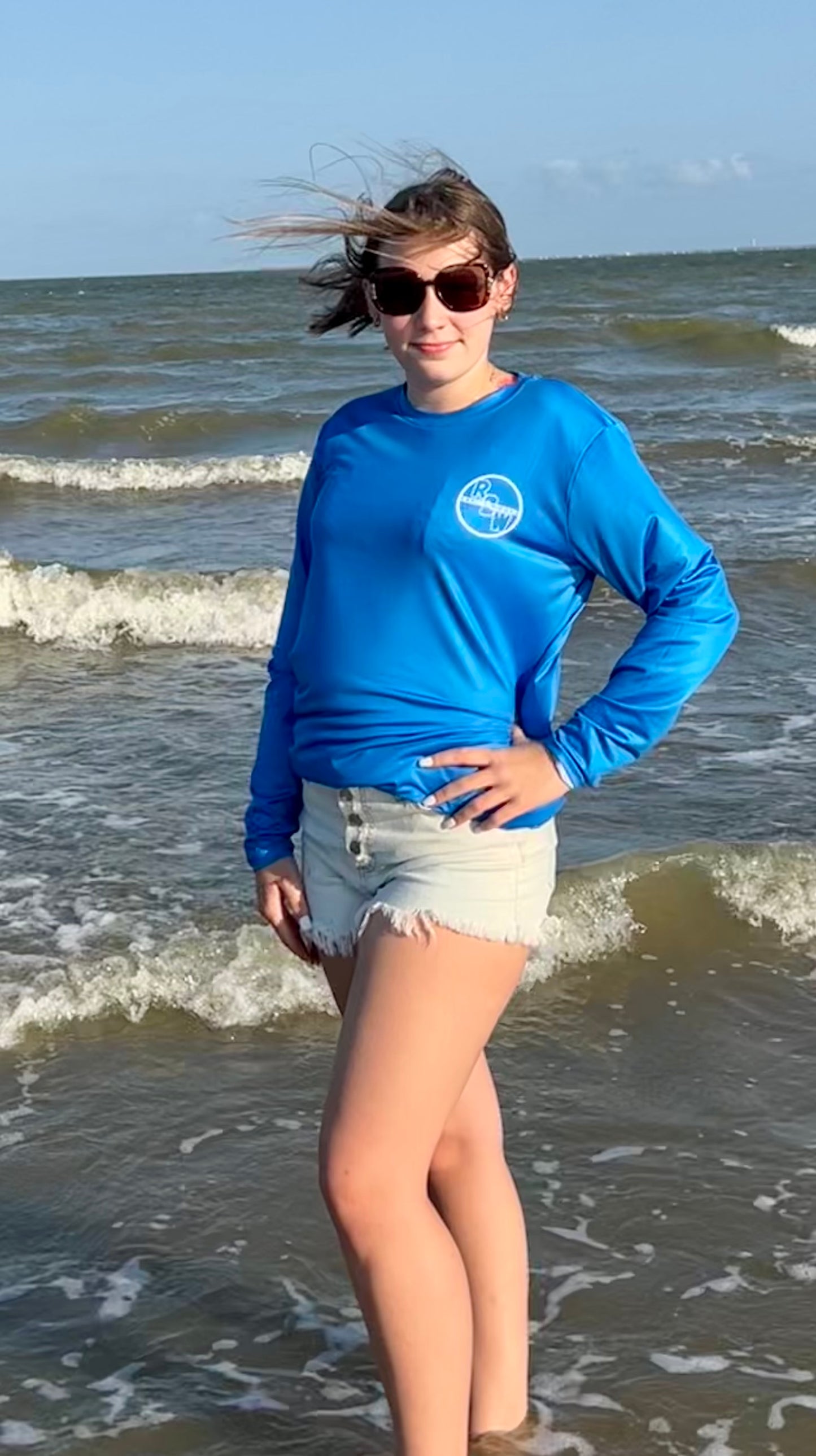 Adult "Right Direction" Blue Dri-Fit