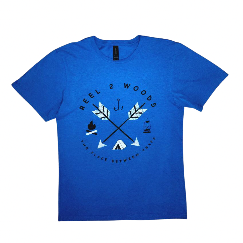 Adult "Take me Camping" Blue T-shirt