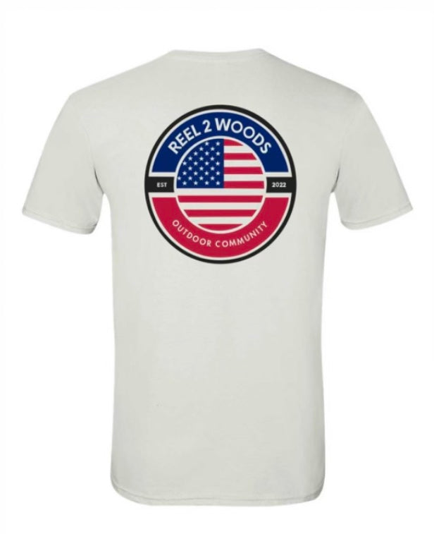 Adult "R2W Flag" White T-Shirt