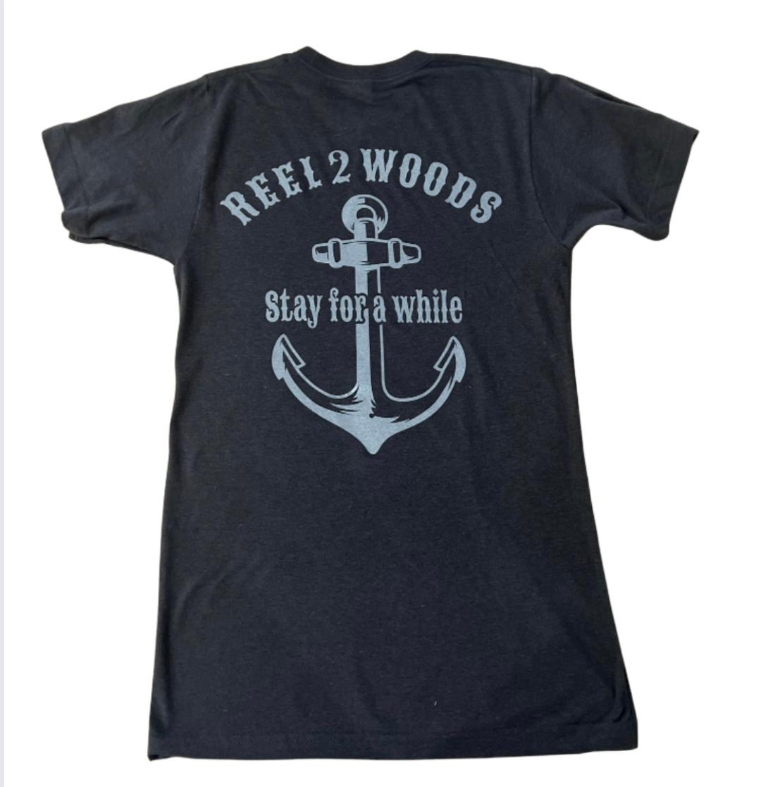 Adult "Stay Awhile" Dark Gray T-Shirt