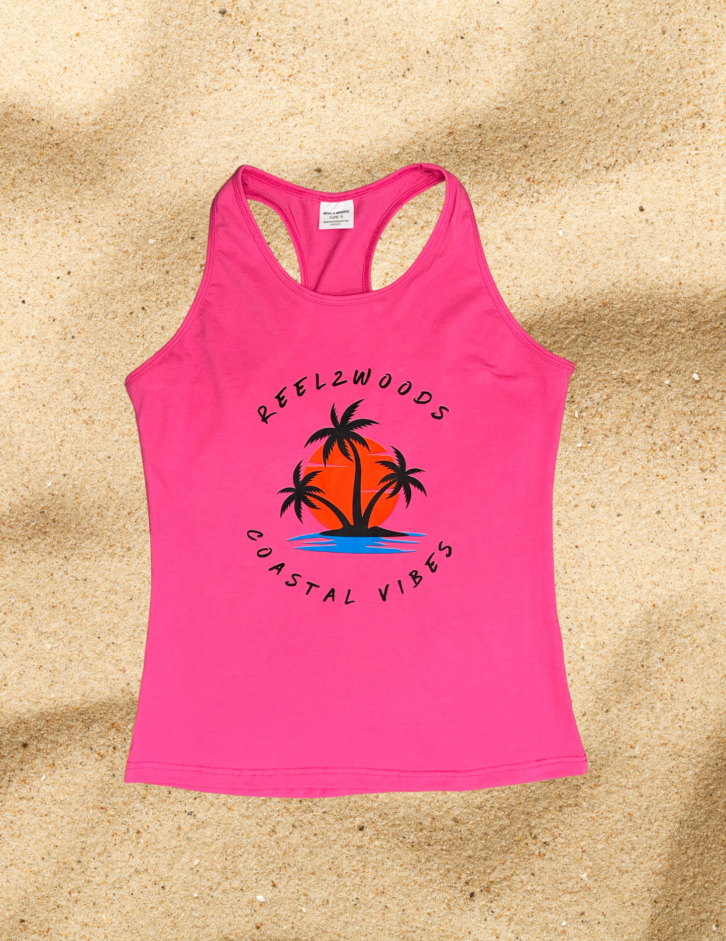 Women’s pink coastal vibes tank