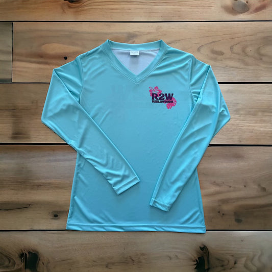 Women’s Blue Hawaiian Dri-fit Shirt