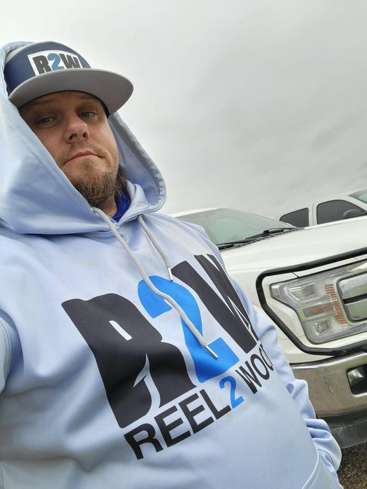 Light Blue Fleece Hoodie