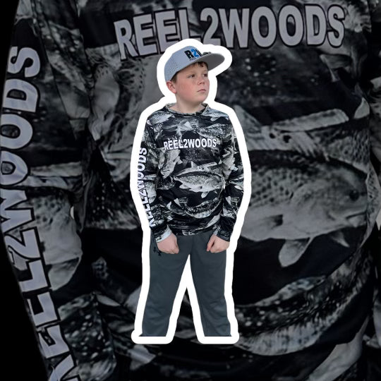 Youth R2W "Fishing America" Dri-fit Shirt