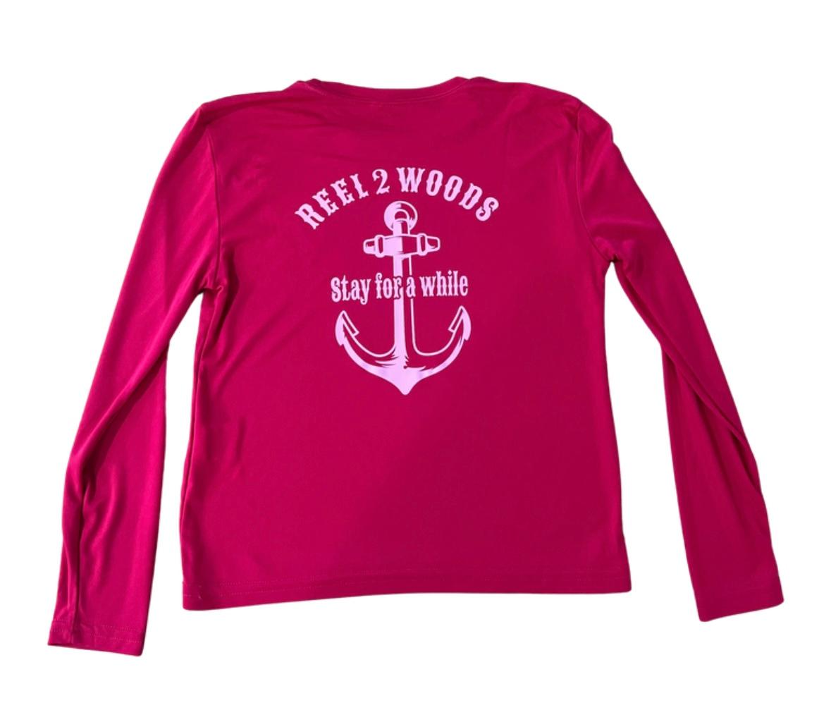 Youth Bright Pink "Stay While" Dri-fit Shirt